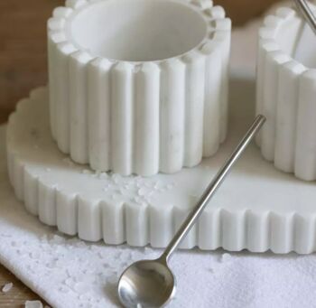 Marble Pinch Pots With Tray, 2 of 3