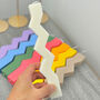 Colourful Zigzag Dinner Candles Wavy Candle, thumbnail 10 of 10