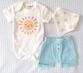 Summer Baby Girl Outfit Gift Set, 2 of 9