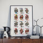 Formula One Playing Cards Print, thumbnail 1 of 4