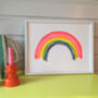 Rainbow Risograph Art Print, thumbnail 1 of 3