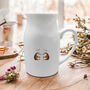 Personalised Hedgehogs Wedding Or Anniversary Gift Jug, thumbnail 1 of 2