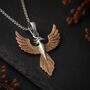 Personalised Gold Plated Sterling Silver Phoenix Necklace, thumbnail 1 of 10