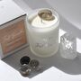 Just Breathe Smokey Quartz Crystal Candle For Relaxation And Grounding, thumbnail 1 of 6