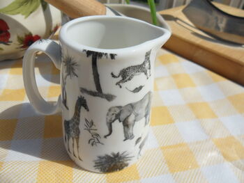 Cream Jug In Black Safari Design, 7 of 8