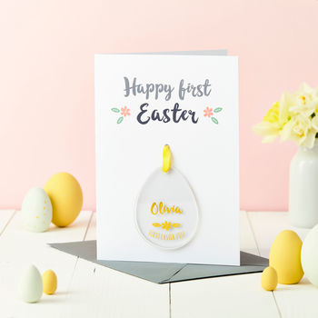 Baby's First Easter Foiled Decoration Card, 4 of 4