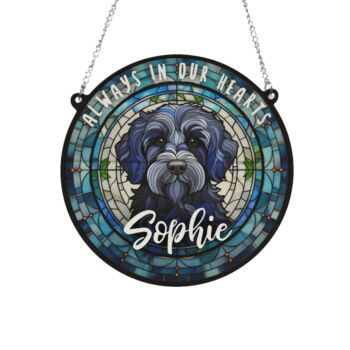 Labradoodle Black Memorial Suncatcher, 2 of 6