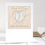 Personalised 13th Lace Wedding Anniversary Card, thumbnail 1 of 8