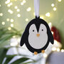 Personalised Baby First Christmas Penguin Decoration, thumbnail 9 of 10