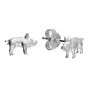 18ct Gold Plated Or Silver Piglet Stud Earrings, thumbnail 3 of 8