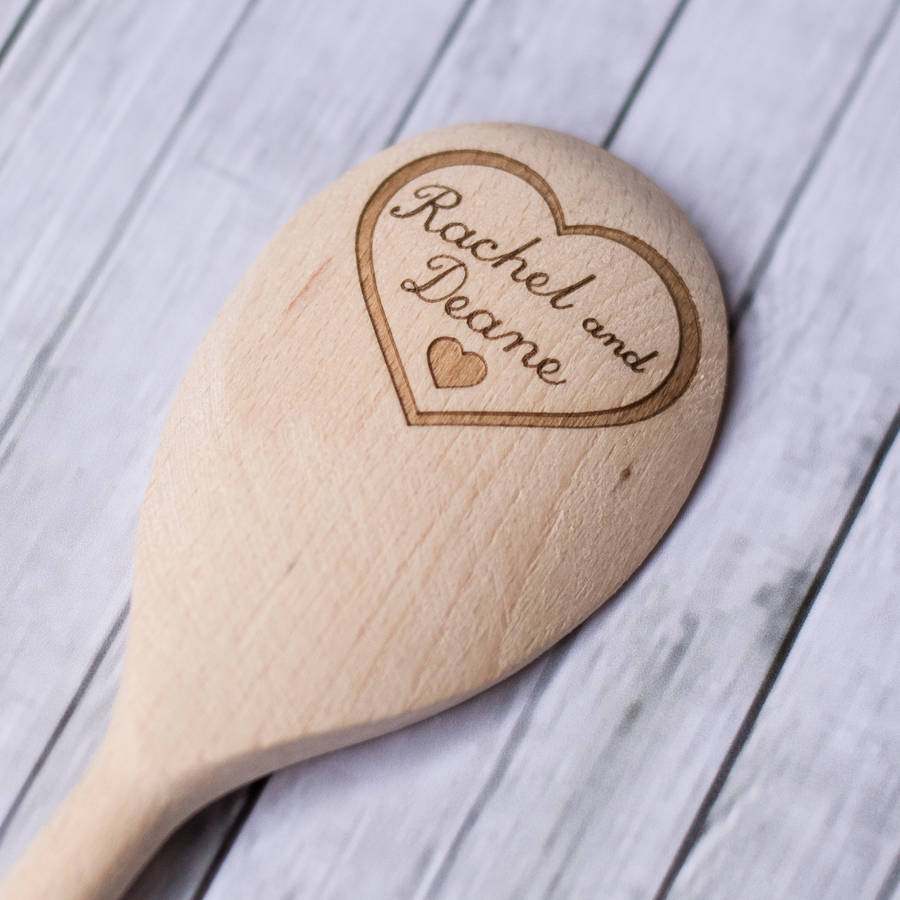 Personalised Wedding/Anniversary Wooden Spoon, 1 of 2
