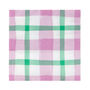 Lilac And Green Gingham Paper Napkins X 20, thumbnail 2 of 3