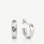 Gold Or Silver Small Textured Hoop Earrings, thumbnail 2 of 5