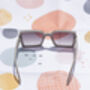 Grey Front Lens Rectangle Y2k Style Sunglasses, thumbnail 3 of 7