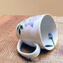 Japan Made Ceramic Mug With Floral Motif, thumbnail 5 of 7