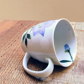 Japan Made Ceramic Mug With Floral Motif, 5 of 7