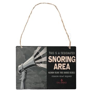 Vintage Style 1940's Snoring Area Wartime Wall Plaque, 2 of 2