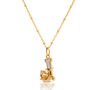 Gold Plated J Initial Necklace With Mother Of Pearl, thumbnail 2 of 6