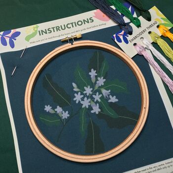 Spring Blossom Green Embroidery Kit, 5 of 5