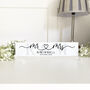 Personalised ‘Mr And Mrs’ Standing Plaque, thumbnail 1 of 4