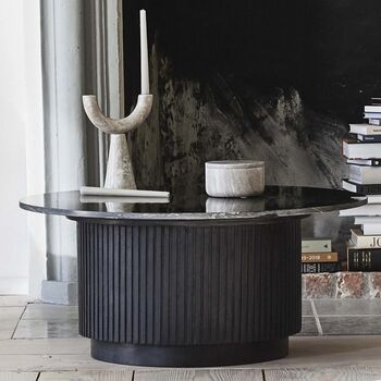 Black Marble Round Coffee Table, 4 of 7