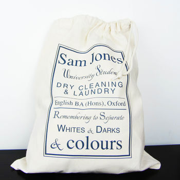 Personalised 'Student Name And Course' Laundry Bag, 2 of 3