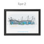 Personalised Manchester City Stadium Print, thumbnail 3 of 6