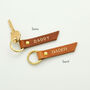 Personalised Leather Gold Foiled Keyring, thumbnail 4 of 6