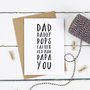 Dad's Names Fathers Day Card, thumbnail 1 of 3