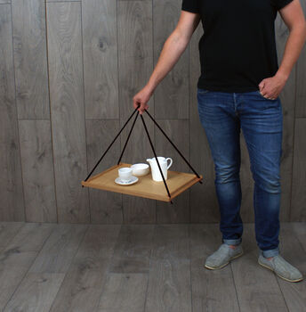Swinging Tea Tray Oak Never Spill A Drop, 4 of 4