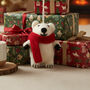 Handmade Felt Pedro Polar Bear Decoration, thumbnail 1 of 4