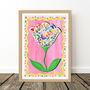Unicorn And Floral Nursery Print Set – Set Of Nine Whimsical Wall Art Prints, thumbnail 10 of 12