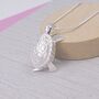 Sterling Silver Turtle Pendant, thumbnail 3 of 5