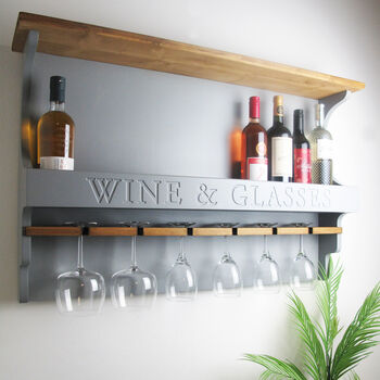 Personalised Wine/Cocktail Rack Home Bar, 3 of 5