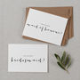 'Will You Be My Bridesmaid' Script Font Card, thumbnail 1 of 2