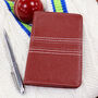 Red Leather Cricket Notebook Wallet, thumbnail 1 of 8