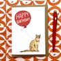 Personalised Bengal Cat Birthday Card, thumbnail 4 of 4
