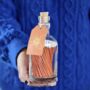 Corked Bottle Of Hand Dipped Bright Orange Matches, thumbnail 2 of 3