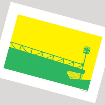 Norwich City Gift 'River End' Carrow Road Print, 4 of 5