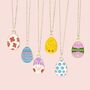 Cute Enamel Easter Egg Necklace, thumbnail 2 of 9
