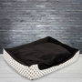 The Balmoral Black And White Fir Tree Pet Bed, thumbnail 4 of 10