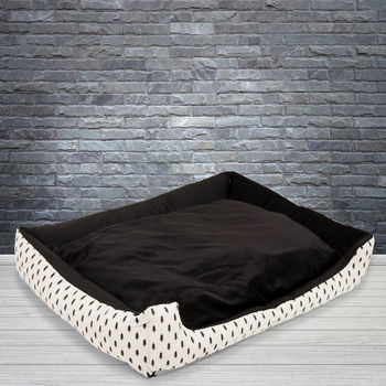 The Balmoral Black And White Fir Tree Pet Bed, 4 of 10