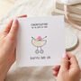 New Baby Girl Congratulations Card For Parents, thumbnail 1 of 2