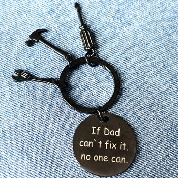 Dad Can Fix It Tool Keyring, 4 of 4