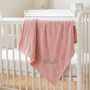 Personalised Mustard Honeycomb Baby Blanket, thumbnail 6 of 12