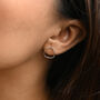 Silver Flow Stud Earrings, thumbnail 1 of 3
