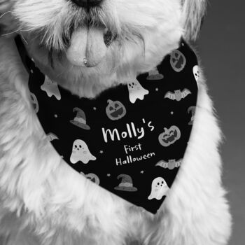 Personalised Dog Halloween Bandana Gift, 3 of 3