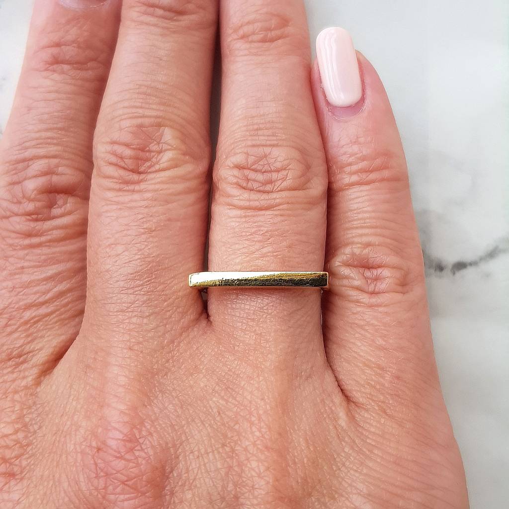 gold bar ring by misskukie