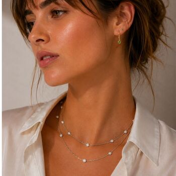 Diamond Station Necklace, 5 of 6