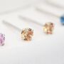 Sterling Silver November Birthstone Earrings, thumbnail 2 of 12